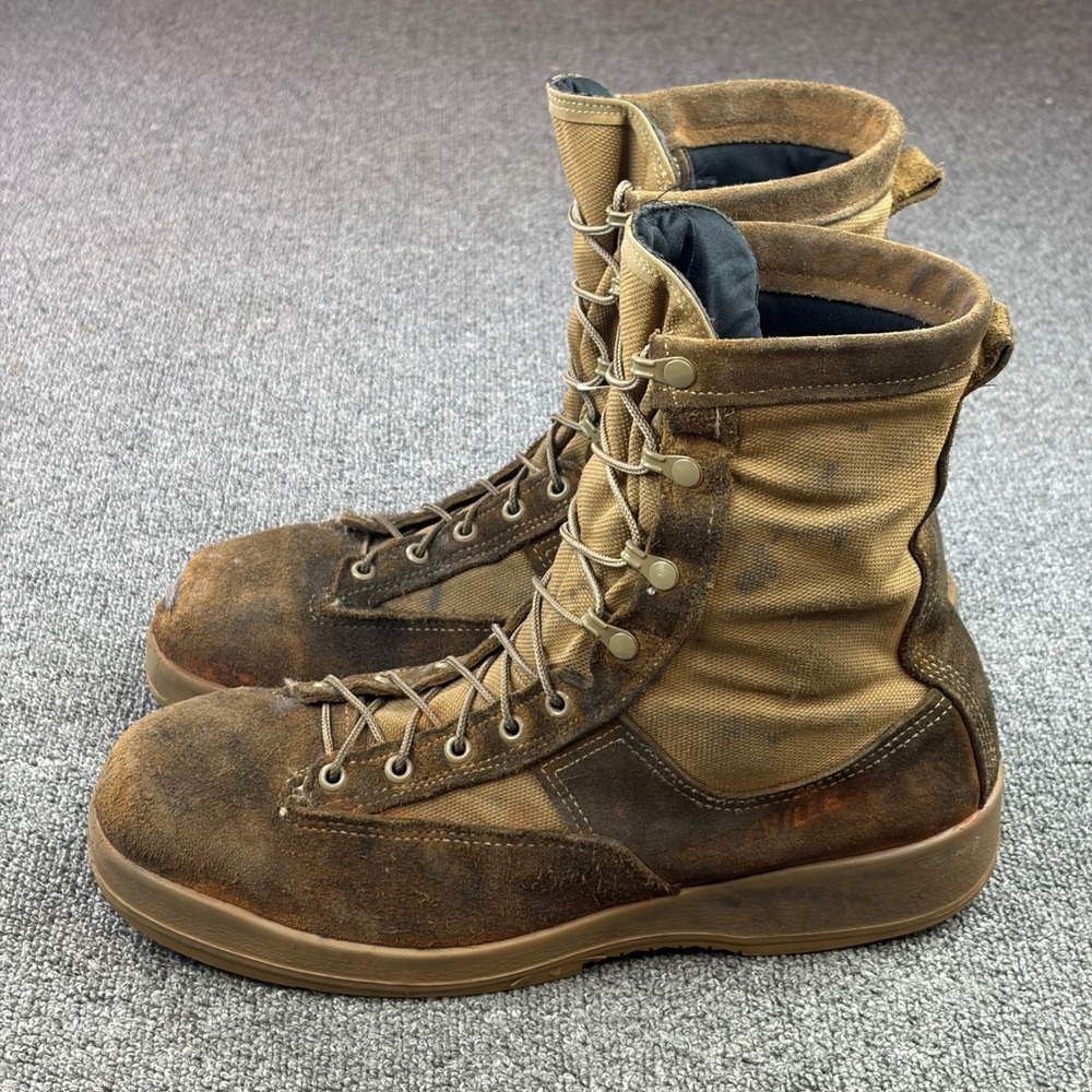 Belleville 330 COY ST Military Combat Boots Brown Suede Steel Toe USA Vibram 12R